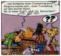 widerspenstiger Schnurrbart