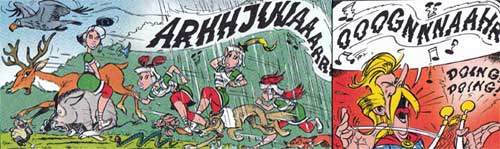 Troubadix' Gesang und die Folgen