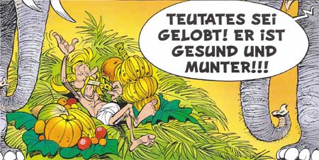 Troubadix auf dem Elefantenfriedhof