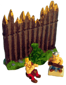 Automatix beim Bankett, Holzfäller und Palisade