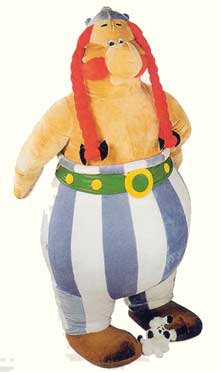 Obelix, gro&szlig;, Pl&uuml;schfiguren von M&uuml;hleck