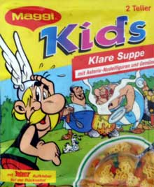 Asterix-Fertigsuppen von Maggi