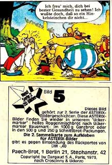 Sammelbilder Paech-Brot