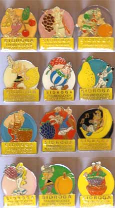Sidroga Asterix Pins, rund